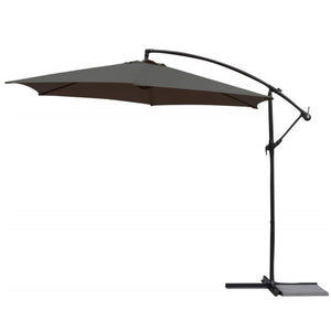 Umbrella, 10ft, Deluxe, Offset, Slate - Floral Acres Greenhouse & Garden Centre