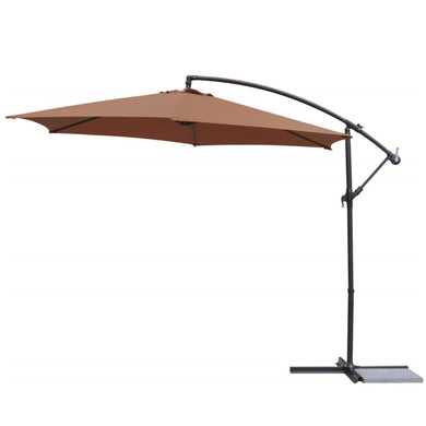 Umbrella, 10ft, Deluxe, Offset, Russet - Floral Acres Greenhouse & Garden Centre