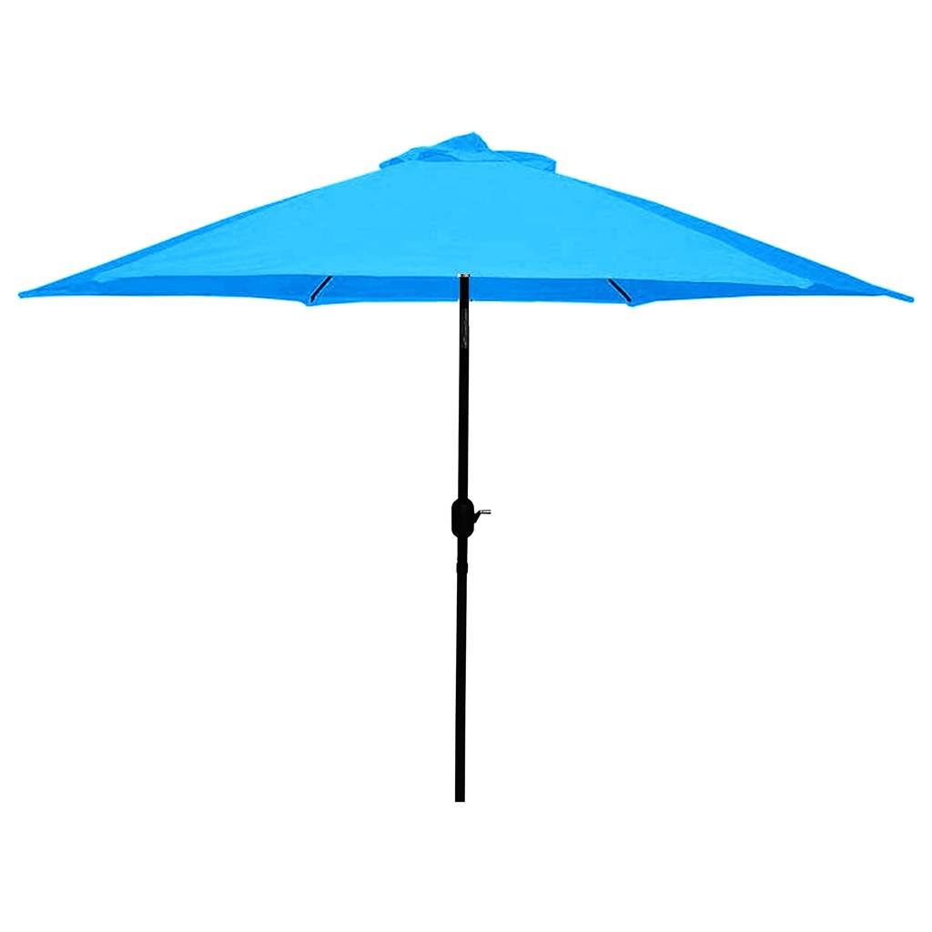 Umbrella, 9ft, Crank, Azure - Floral Acres Greenhouse & Garden Centre