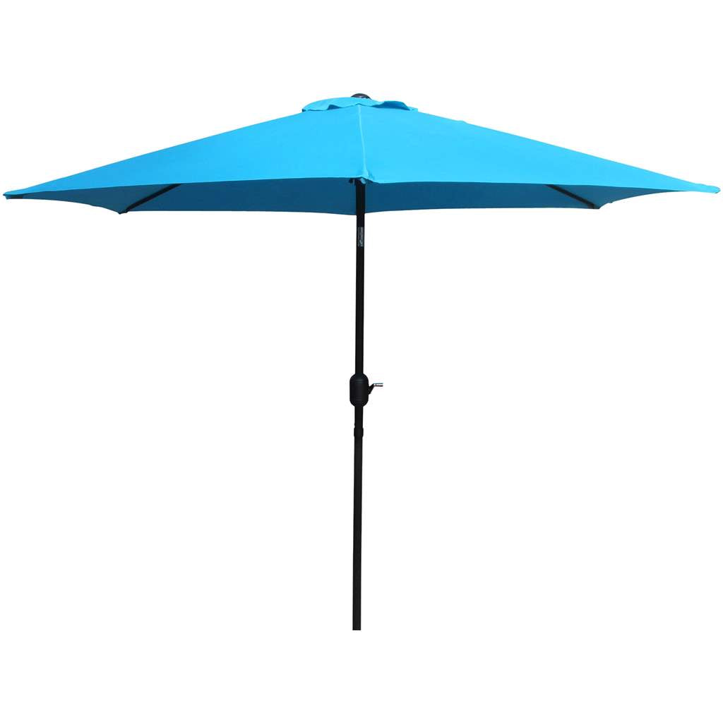 Umbrella, 7.6ft, Crank, Azure - Floral Acres Greenhouse & Garden Centre