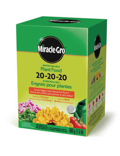 Miracle Gro, Plant Food 20-20-20, 680g - Floral Acres Greenhouse & Garden Centre