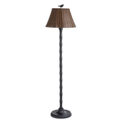 Waterproof Outdoor Wicker Floor Lamp, Brown - Floral Acres Greenhouse & Garden Centre