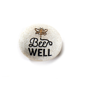Decorative Stone with Bee and Sentiment