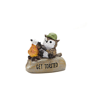 Camping Critter Figurine with Sentiment, 8 Asst