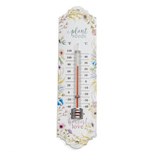 Load image into Gallery viewer, Metal Floral Print Thermometer, 2 Assorted - Floral Acres Greenhouse &amp; Garden Centre
