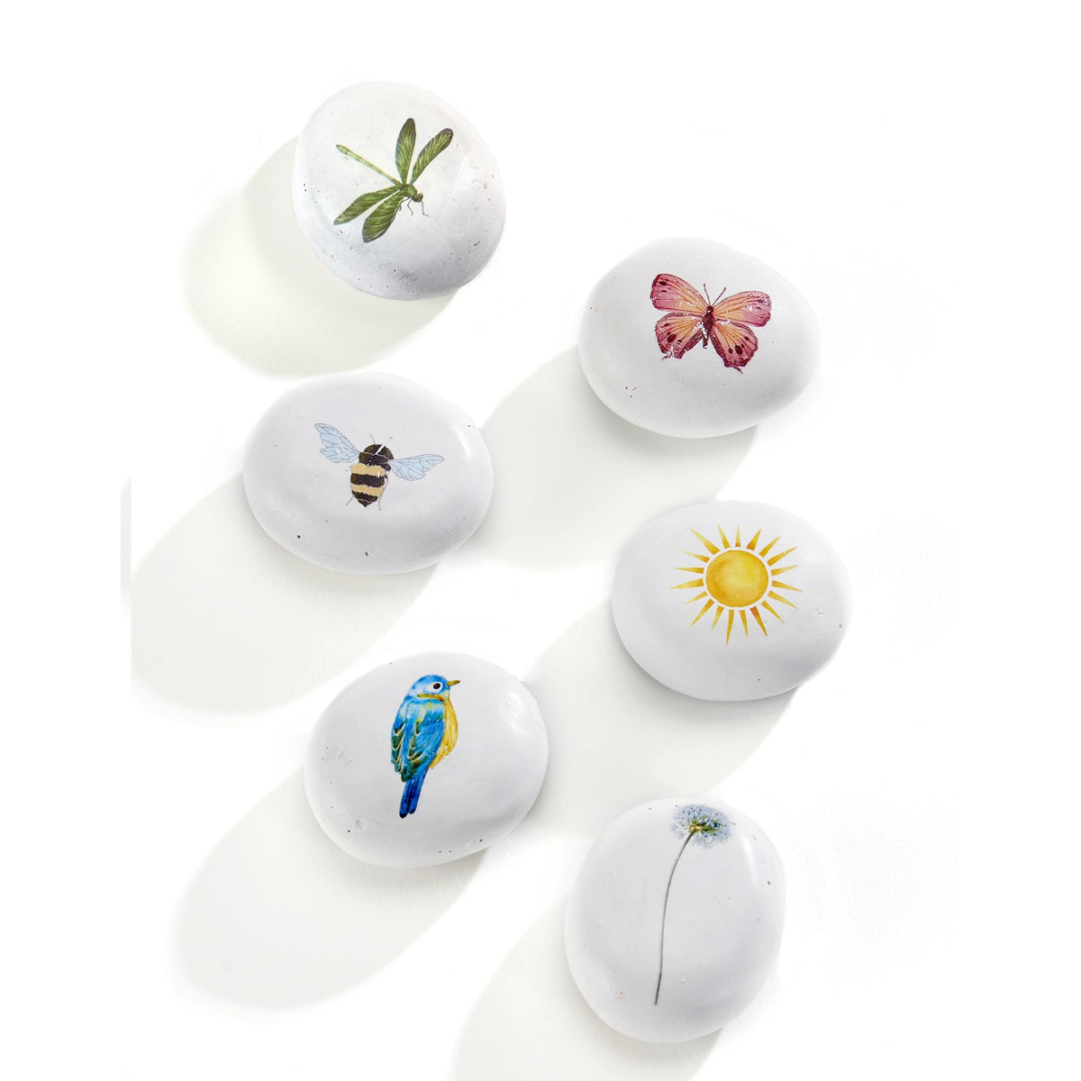 Decorative Stone with Icon and Sentiment, 6 Asst - Floral Acres Greenhouse & Garden Centre