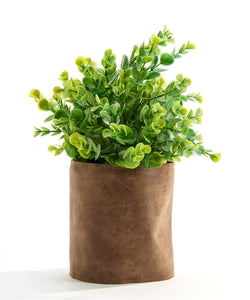 Pot, 4in, Faux Leather, 2 Assorted - Floral Acres Greenhouse & Garden Centre