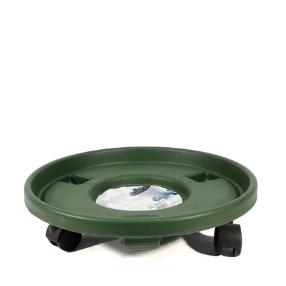 Planter Caddy, Plastic, Rolling, Neutral Colors