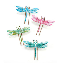 Load image into Gallery viewer, Metal Dragonfly Pot Hugger, 4 Assorted - Floral Acres Greenhouse &amp; Garden Centre
