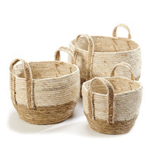 Load image into Gallery viewer, Maize &amp; Cattail Woven Storage Basket, Medium - Floral Acres Greenhouse &amp; Garden Centre

