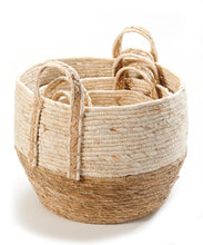 Load image into Gallery viewer, Maize &amp; Cattail Woven Storage Basket, Medium - Floral Acres Greenhouse &amp; Garden Centre
