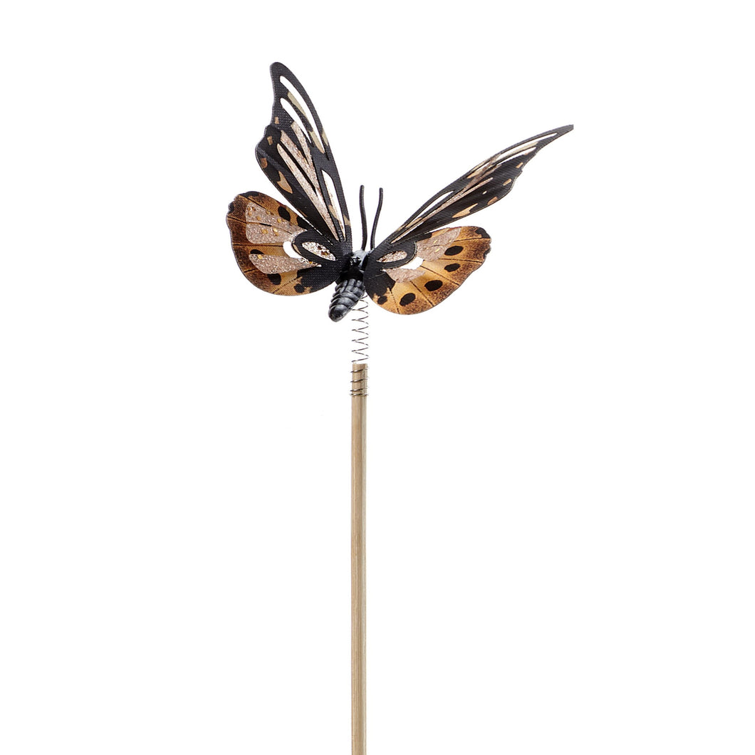 Plant Pick, Butterfly Bobble Head, 6 Assorted - Floral Acres Greenhouse & Garden Centre