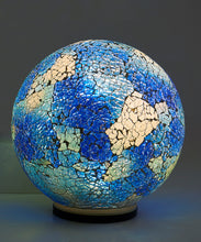 Load image into Gallery viewer, LED Mosaic True Blue Glass Ball - Floral Acres Greenhouse &amp; Garden Centre
