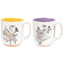 Load image into Gallery viewer, Ceramic Mug, Butterfly &amp; Flower, 16oz, 2 Assorted - Floral Acres Greenhouse &amp; Garden Centre

