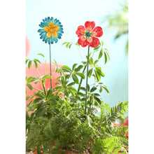 Load image into Gallery viewer, Plant Pick, Glossy Metal Flower, 2 Assorted - Floral Acres Greenhouse &amp; Garden Centre
