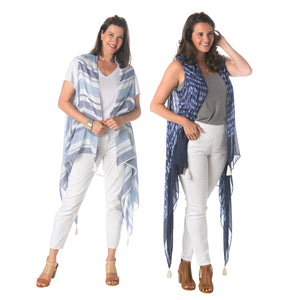 Vest Beach Cover-Up, Blues, 2 Assorted - Floral Acres Greenhouse & Garden Centre