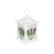 Load image into Gallery viewer, LED Lantern, Purple Lilac Design, Small - Floral Acres Greenhouse &amp; Garden Centre
