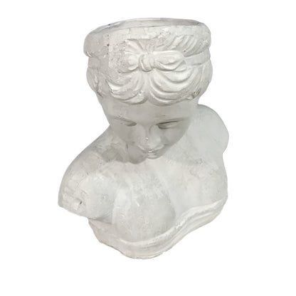 Planter, Cleopatra Bust Sculpture, Open Head