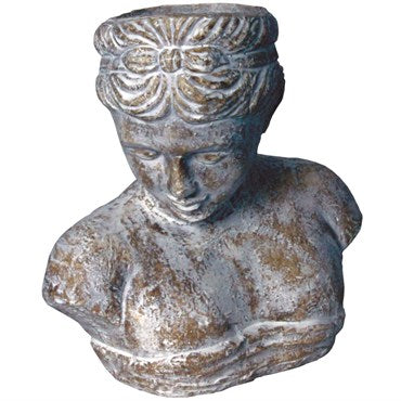 Planter, Cleopatra Bust Sculpture, Open Head - Floral Acres Greenhouse & Garden Centre