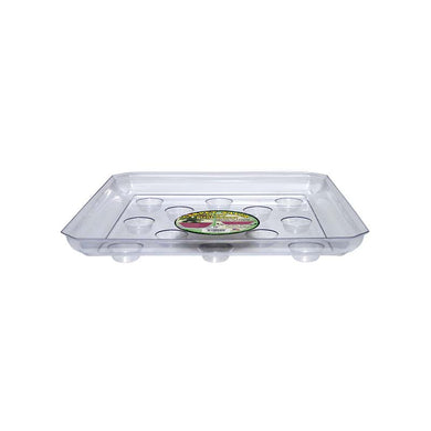 Saucer, 12in, Plastic, Square Carpet Saver, Footed - Floral Acres Greenhouse & Garden Centre