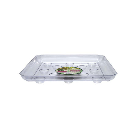 Saucer, 12in, Plastic, Square Carpet Saver, Footed - Floral Acres Greenhouse & Garden Centre