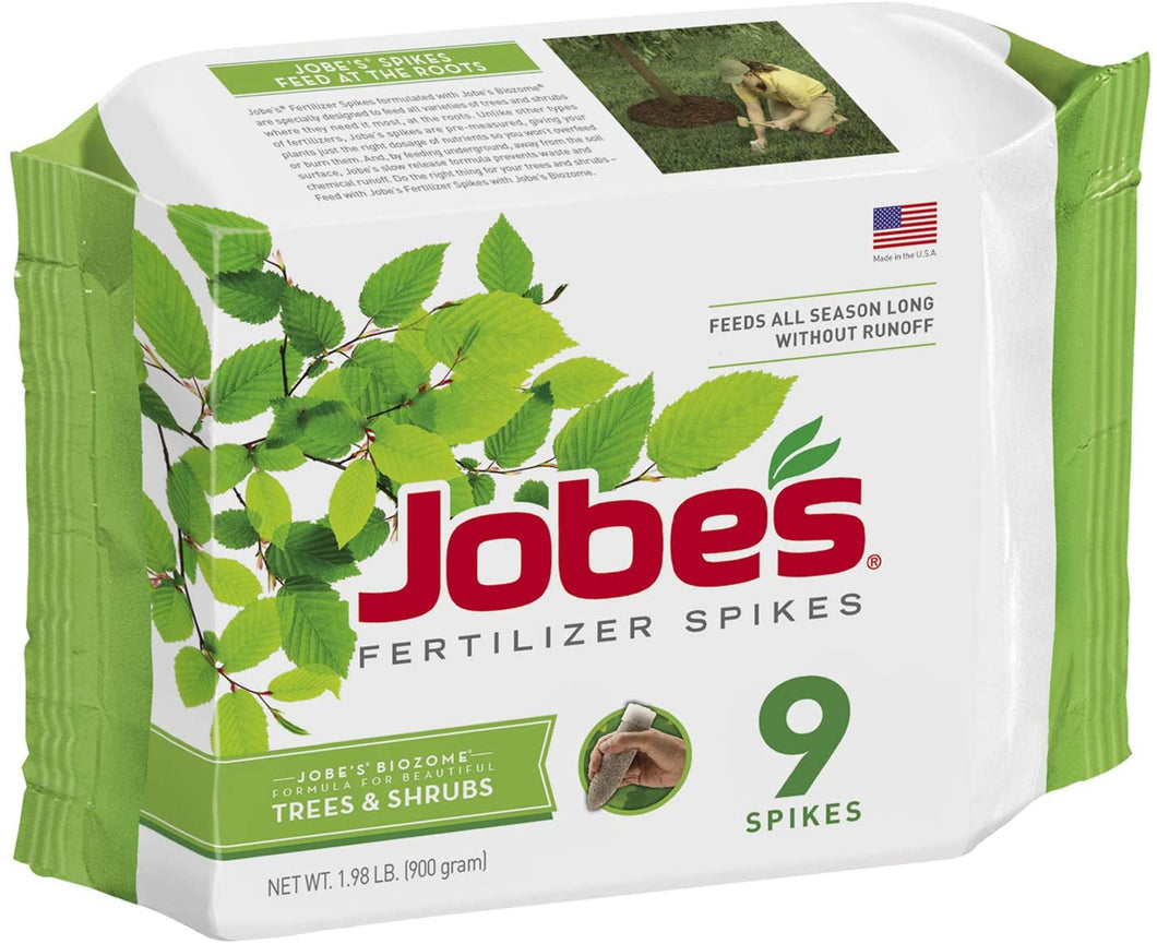 Jobe's Tree & Shrub Fertilizer Spike [15-3-3], 9pk - Floral Acres Greenhouse & Garden Centre