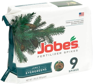 Jobe's Evergreen Fertilizer Spike [11-3-4], 9pk - Floral Acres Greenhouse & Garden Centre