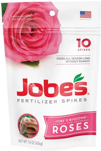 Jobe's Rose Fertilizer Spike [9-12-9], 10pk - Floral Acres Greenhouse & Garden Centre
