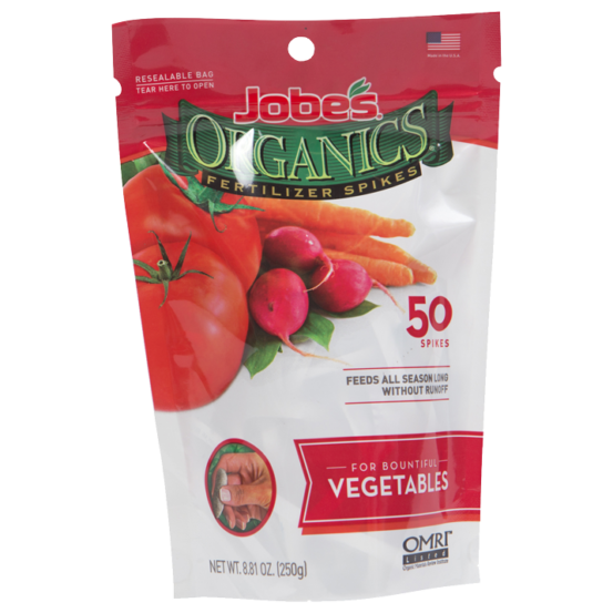Jobe's Organic Vegetable Spike [2-7-4], 50pk - Floral Acres Greenhouse & Garden Centre