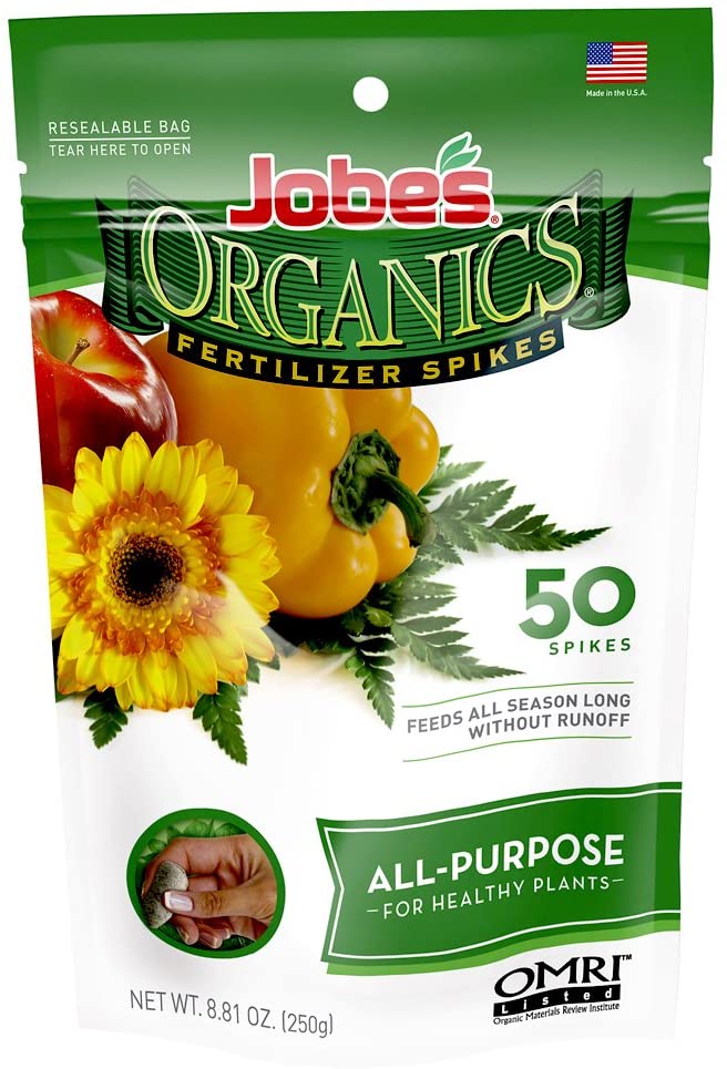 Jobe's Organic All Purpose Spike [4-4-4], 50pk - Floral Acres Greenhouse & Garden Centre