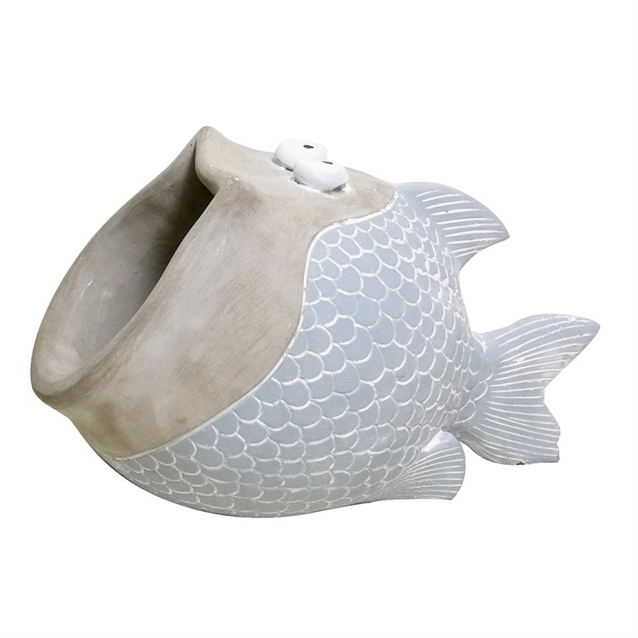 Planter, Big Mouth Fish, Side Opening - Floral Acres Greenhouse & Garden Centre
