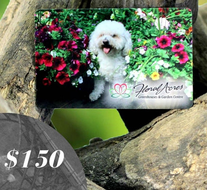 Physical Gift Card, $150.00 - Floral Acres Greenhouse & Garden Centre