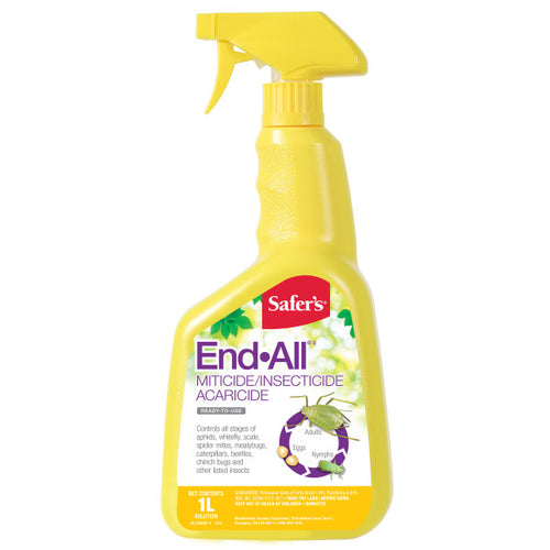Safer's End-All Insecticide, Ready-to-Use 1L - Floral Acres Greenhouse & Garden Centre