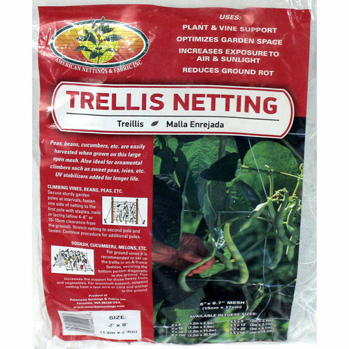 Square Mesh Trellis Netting, 4ft x 8ft - Floral Acres Greenhouse & Garden Centre