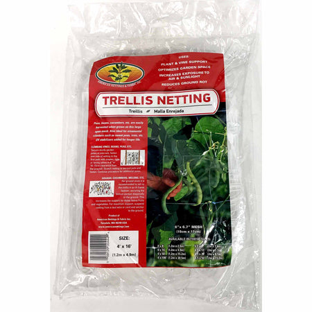 Square Mesh Trellis Netting, 4ft x 16ft - Floral Acres Greenhouse & Garden Centre