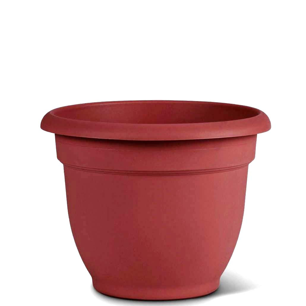 Planter, 8in, Ariana Self-Watering, Burnt Red