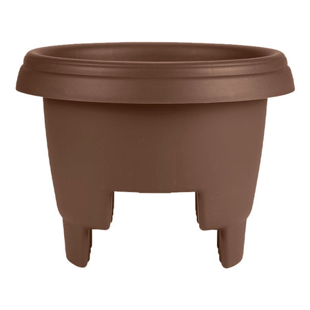 Planter, 12in, Deck Rail, Chocolate - Floral Acres Greenhouse & Garden Centre