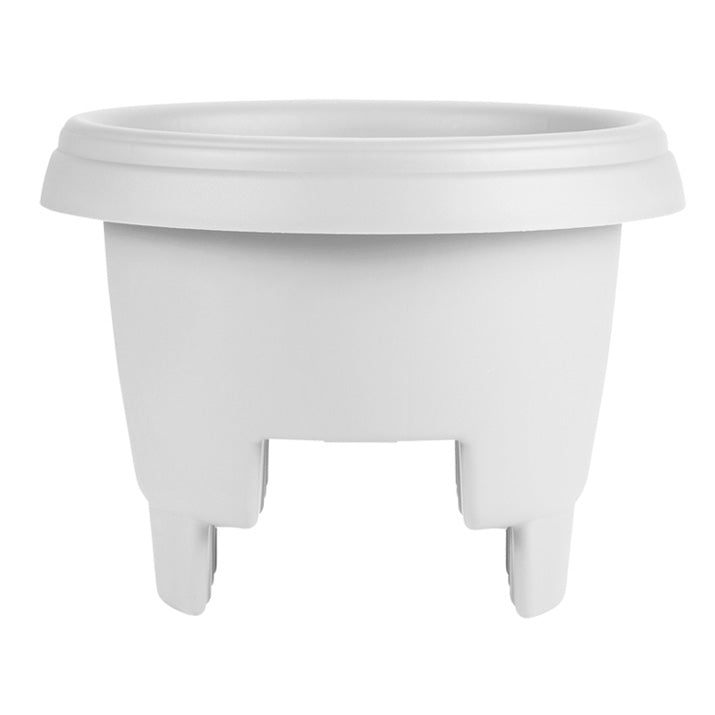 Planter, 12in, Deck Rail, White - Floral Acres Greenhouse & Garden Centre