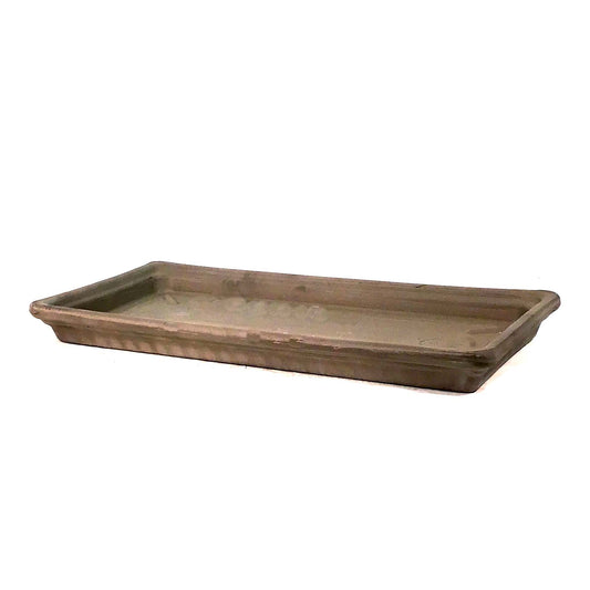 Saucer, Balcony Box, 41cm, Terracotta, Graphite