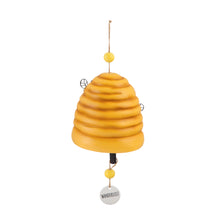 Load image into Gallery viewer, Portly Bee Hive Ceramic Wind Chime, 5in - Floral Acres Greenhouse &amp; Garden Centre
