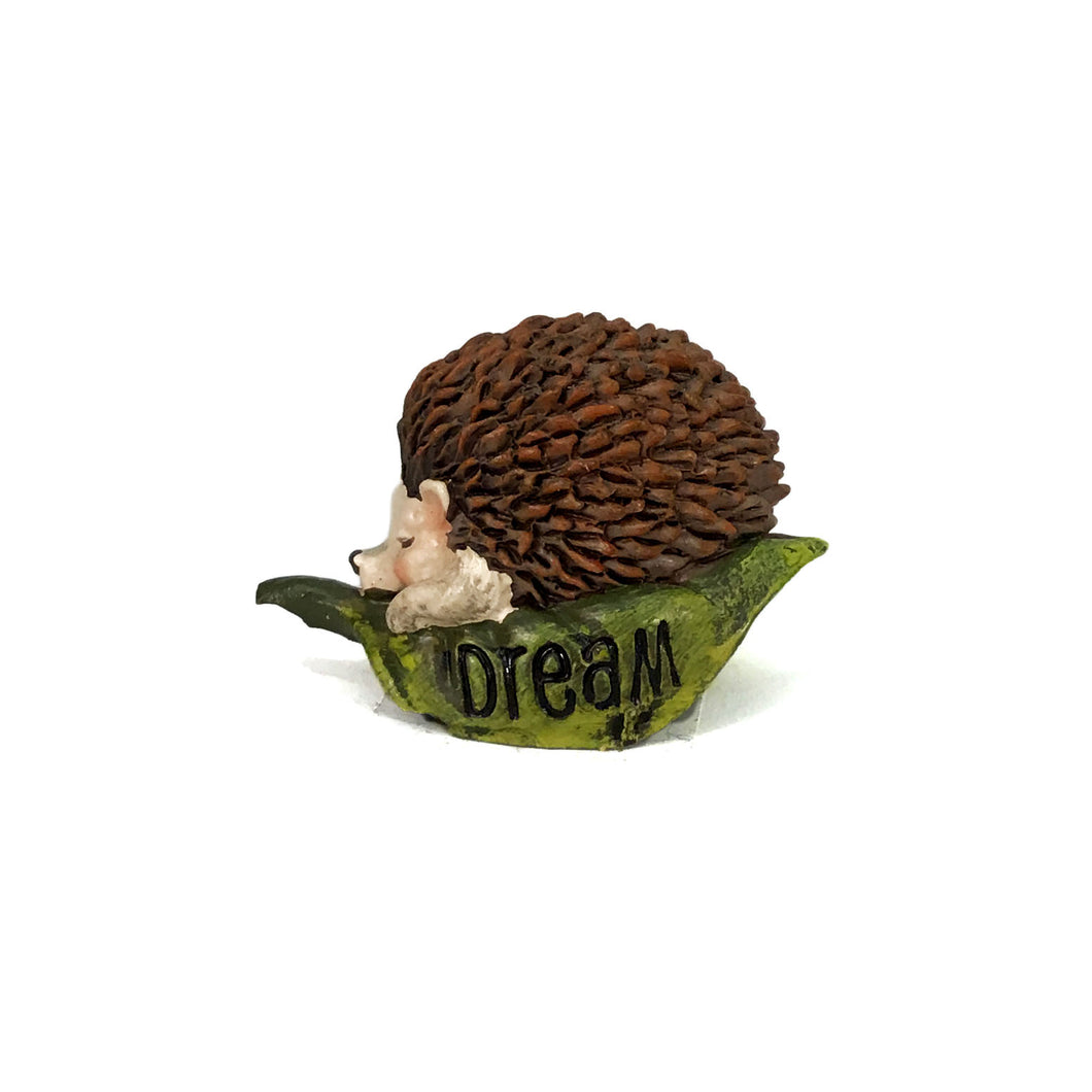Polystone Mini Hedgehog Figurine, Assorted