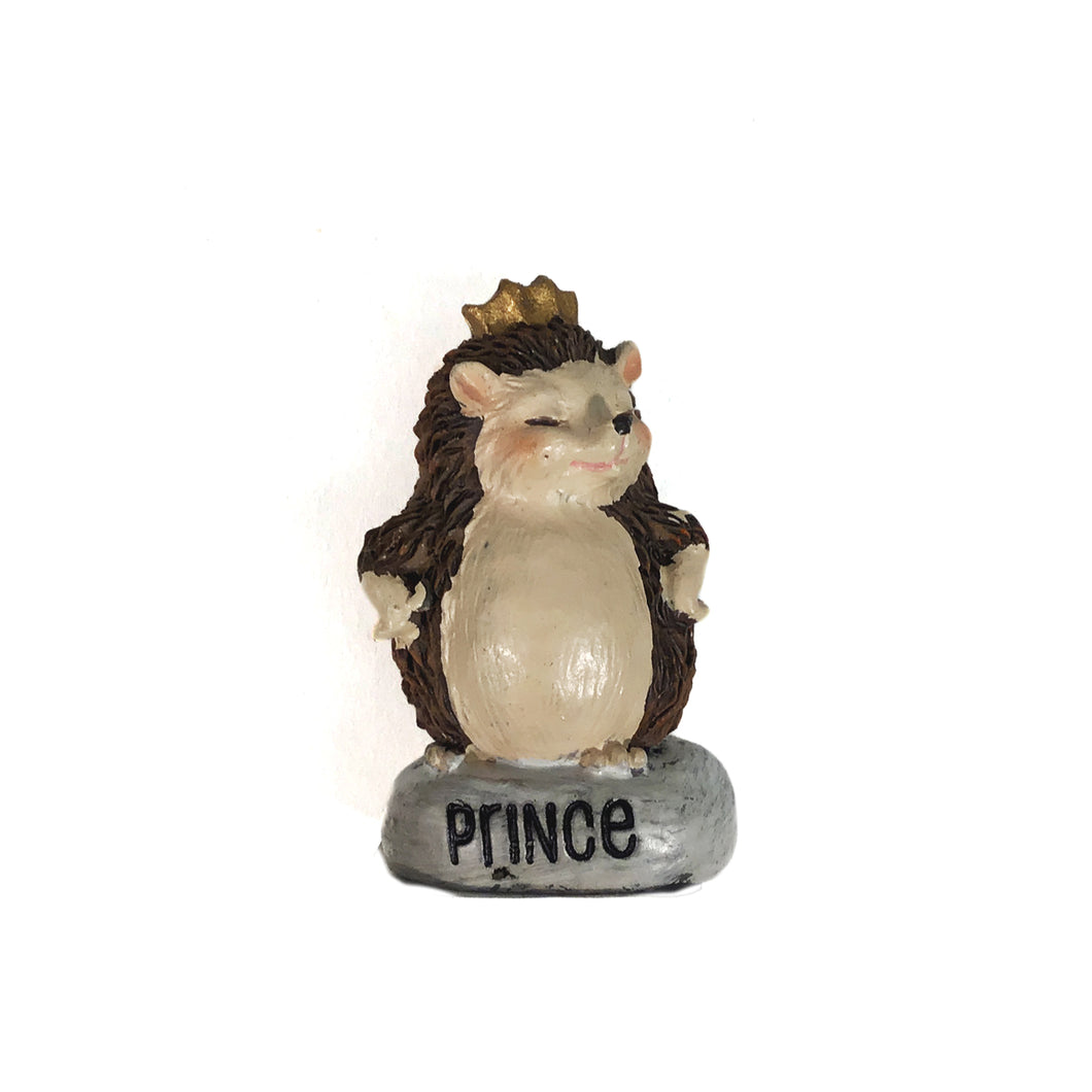 Polystone Mini Hedgehog Figurine, Assorted