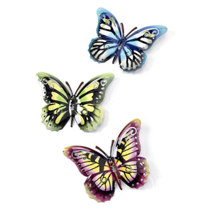 Metal Butterfly Cut-Out Wall Decor, 3 Assorted - Floral Acres Greenhouse & Garden Centre