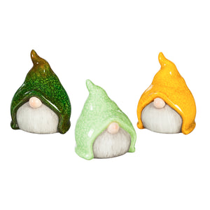 Ceramic Stout Gnome, 5in, 3 Assorted - Floral Acres Greenhouse & Garden Centre