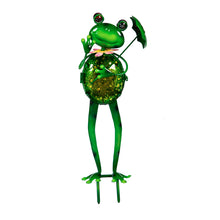 Load image into Gallery viewer, Secret Solar Metal Frog Statuary, 3 Assorted - Floral Acres Greenhouse &amp; Garden Centre
