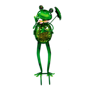Secret Solar Metal Frog Statuary, 3 Assorted - Floral Acres Greenhouse & Garden Centre