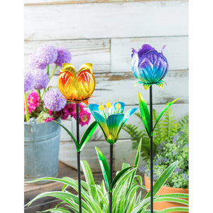 Botanical Brights Metal Floral Garden Stake - Floral Acres Greenhouse & Garden Centre