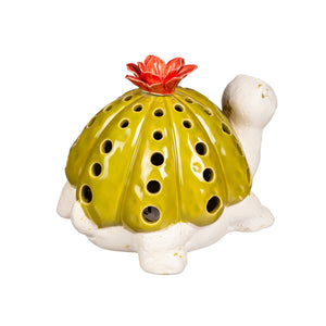 LED Ceramic Turtle with Succulent on Back - Floral Acres Greenhouse & Garden Centre