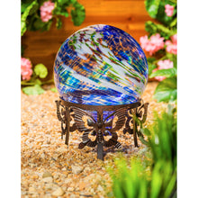 Load image into Gallery viewer, Glow in the Dark Gazing Ball, 10in, Blue/Green - Floral Acres Greenhouse &amp; Garden Centre
