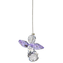 Load image into Gallery viewer, Crystal Guardian Angel Suncatcher, Light Amethyst - Floral Acres Greenhouse &amp; Garden Centre
